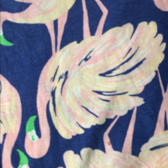 Flamingo print Lilly Pulitzer girls dress - Picture 3 of 4
